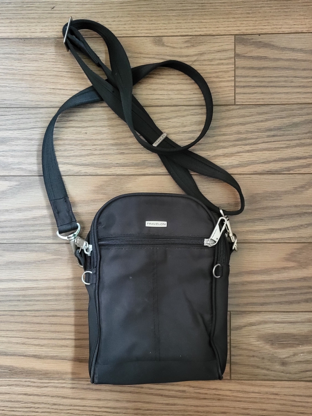 Travelon Anti-Theft Black Compact Crossbody Bag